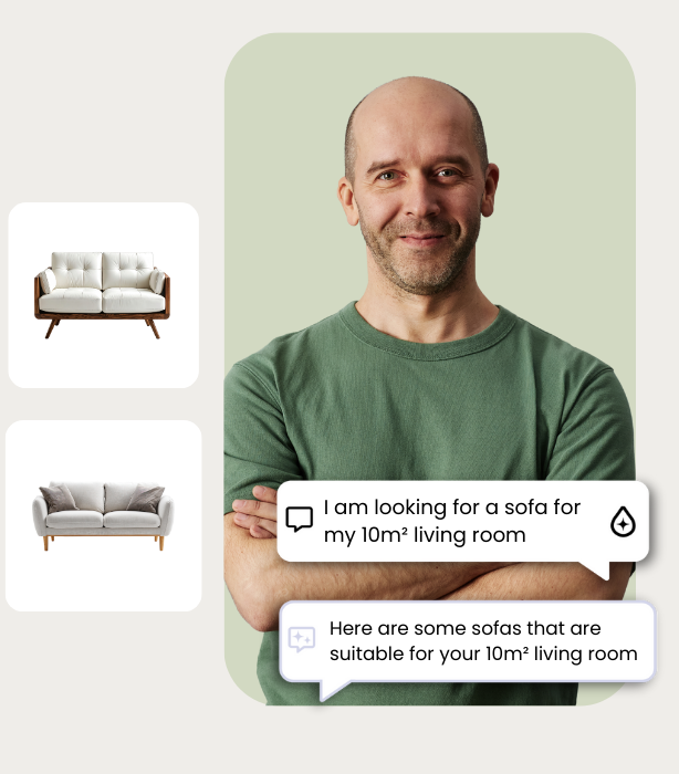 I am looking for a sofa for my 10m2 living room.